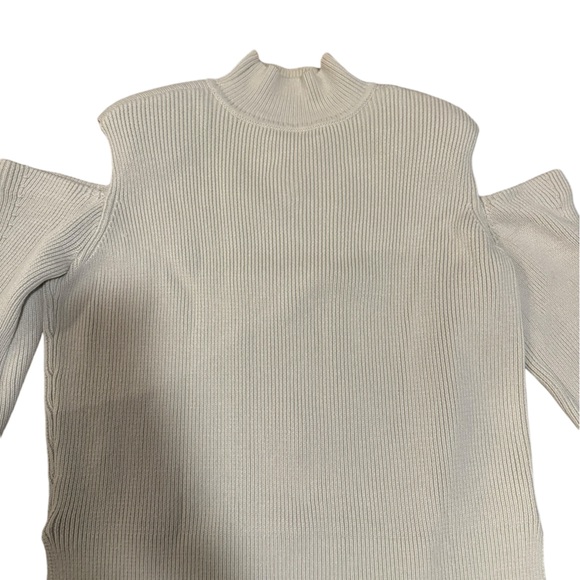 Jonathan Simkhai Porter Cold-Shoulder Turtleneck Sweater - Picture 5 of 6